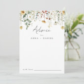 サマーワイルドフラワーフィー結婚ルド アドバイスカード (スタンド正面)