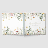 サマーワイルドフラワーフィー結婚ルド ゲストブック (全面)