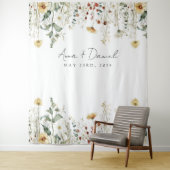 サマーワイルドフラワーフィー結婚ルド タペストリー (インサイチュ)