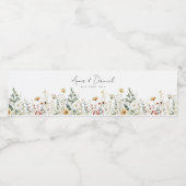 サマーワイルドフラワーフィー結婚ルド ペットボトルラベル (シングルラベル)