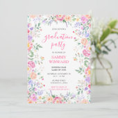 サマーワイルドフラワーフローラ卒業パーティー 招待状 (スタンド正面)