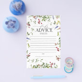 サマーワイルドフラワーベビーシャワーペアレントアドバイス チラシ (シングル)
