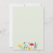 サマーワイルドフラワーベビーシャワー招待状 招待状 (裏面)