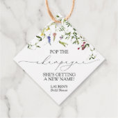 サマーワイルドフラワーミニシャンパンボトル フェイバータグ (裏面)