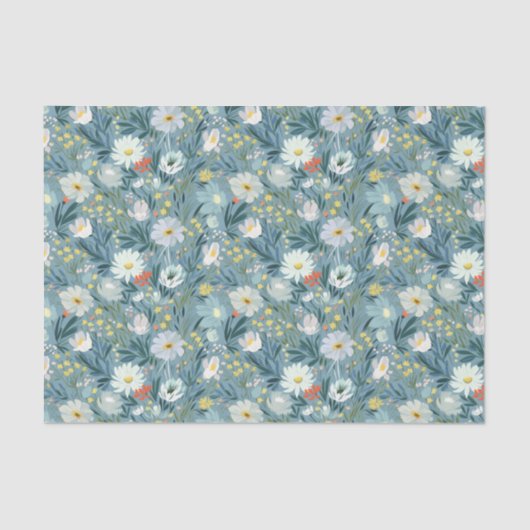 サマーワイルドフラワーメドウデザイン 薄葉紙 (正面)