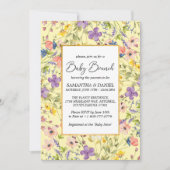 サマーワイルドフラワーメドウベビーブランチ 招待状 (正面)