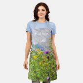 サマーワイルドフラワーメドウ エプロン (着用した状態)