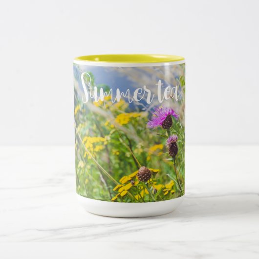 サマーワイルドフラワーメドウ ツートーンマグカップ (中央)