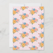 サマーワイルドフラワーワイルドワンベビーシャワー招待状 招待状 (裏面)