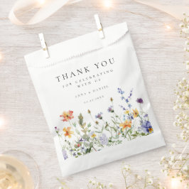 サマーワイルドフラワー庭園の結婚式のバッグ フェイバーバッグ