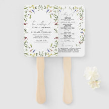 サマーワイルドフラワー書道結婚式 プログラム