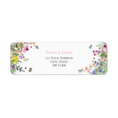 サマーワイルドフラワー水結婚色の ラベル (正面)