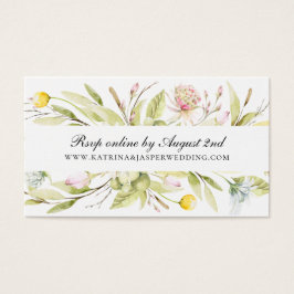 サマーワイルドフラワー結婚ズのウェブサイトRSVP