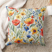サマーワイルドフラワー クッション (ブランケット)
