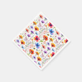 サマーワイルドフラワー スタンダードカクテルナプキン (角)
