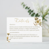 サマーワイルドフラワー&デイジー結婚ズ詳細カード エンクロージャーカード (スタンド正面)