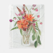 サマーワイルドフラワー フリースブランケット (正面)