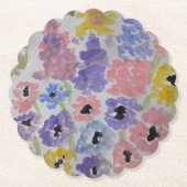 サマーワイルドフラワー ペーパーコースター (正面)