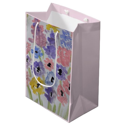 サマーワイルドフラワー ミディアムペーパーバッグ (正面アングル)