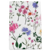 サマーワイルドフラワー ミディアムペーパーバッグ (正面)