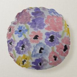 サマーワイルドフラワー ラウンドクッション