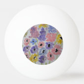 サマーワイルドフラワー 卓球ボール (正面)