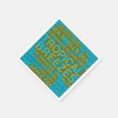 サマーワーズトロピカルモンスターリーフ紙ナプキンズ スタンダードカクテルナプキン (角)