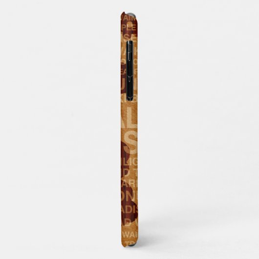 サマーワードハワイアンハイビスカスウフェイクッド Case-Mate iPhoneケース (裏面/左)