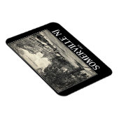 サマーヴィルNJ、メイン通りビュー、ヴィンテージスタイル マグネット (右側)