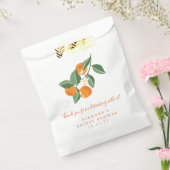 サマーヴィンテージオレンジボホカスタムブライダルシャワー フェイバーバッグ (封をした状態)