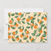 サマーヴィンテージオレンジボホ自然 ノートカード (裏面)