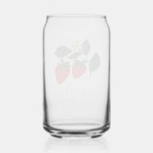 サマーヴィンテージピンクストロベリーボホブライダルシャワー ガラス缶 (裏面)