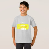 サマーヴィーベかわいいグレーの少年 Tシャツ (正面フル)