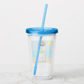 サマー不気味幽霊オンビーチ アクリルタンブラー (裏面)