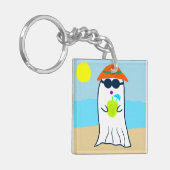 サマー不気味幽霊オンビーチ キーホルダー (正面左)