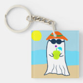 サマー不気味幽霊オンビーチ キーホルダー (正面)
