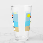 サマー不気味幽霊オンビーチ タンブラーグラス (左)