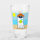 サマー不気味幽霊オンビーチ タンブラーグラス (正面)