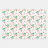 サマー予測できなヒッポビーチサーフテーマ ラッピングペーパーシート (正面3)