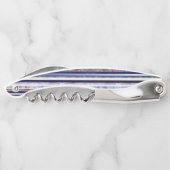 サマー人気があるネイビーブルーボートストライプコレクション ソムリエナイフ (裏面)