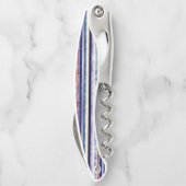 サマー人気があるネイビーブルーボートストライプコレクション ソムリエナイフ (裏面)