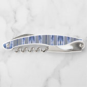 サマー人気があるネイビーブルーボートストライプコレクション ソムリエナイフ (裏面)