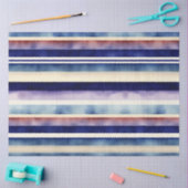 サマー人気があるネイビーブルーボートストライプコレクション 薄葉紙 (クラフト)