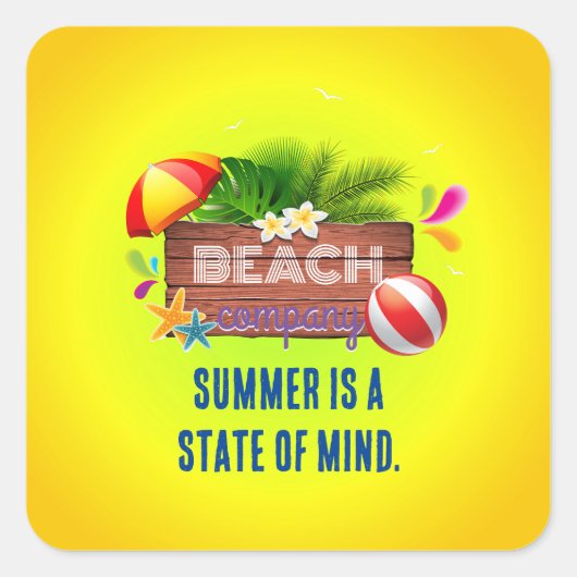 サマー会社 スクエアシール (正面)