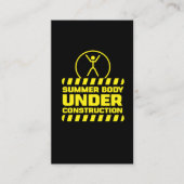 サマー体アンダー建築おもしろいフィットネスエクサス 名刺 (正面)