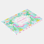 サマー名門私立校風のフラミンゴ |モノグラム ゲストブック (コーナー)