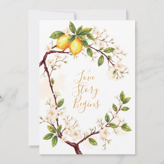 サマー地中海のエレガンス結婚ズ 招待状 (裏面)