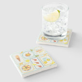 サマー地中海のビベス ストーンコースター (横)