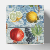 サマー地中海のフルーツブルーモザイク結婚ズ フェイバーボックス (上部)