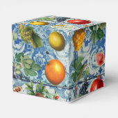 サマー地中海のフルーツブルーモザイク結婚ズ フェイバーボックス (裏面サイド)